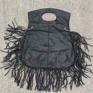 Black Fringe Bag